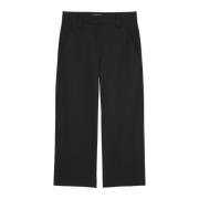 Wijde broek in interlock jersey Marc O'Polo , Black , Dames