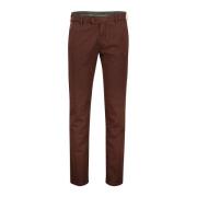 Bruine Katoenen Chino Broek Meyer , Brown , Heren