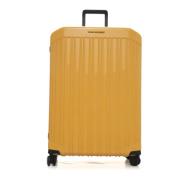 4 wheels Trolley Piquadro , Yellow , Heren