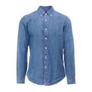 Denim Shirts Polo Ralph Lauren , Blue , Heren