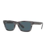 Burbank Blauwe Acetaat Zonnebril Ray-Ban , Gray , Heren