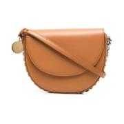 Beige Medium Frayme Flap Schoudertas Stella McCartney , Brown , Dames