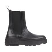 Chunky Zwarte Chelsea Booties Tommy Hilfiger , Black , Heren