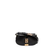 Leren Mini Tas Versace , Black , Dames