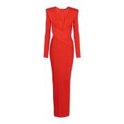 Bodycon Jurk Balmain , Red , Dames