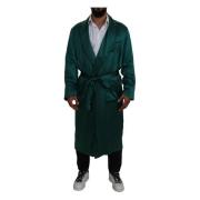 Groene Zijden Taille Riem Badjas Nachtkleding Dolce & Gabbana , Green ...