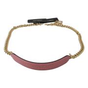 Roze Leren Gouden Ketting Acryl Schouderband Dolce & Gabbana , Pink , ...