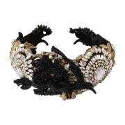 Zwart kristallen diadeem hoofdband Dolce & Gabbana , Black , Dames