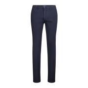 Slim Fit Dark Blue Chinos Gardeur , Blue , Heren