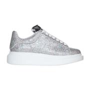 Zilveren Glitter Sneakers Aw23 Alexander McQueen , Gray , Dames