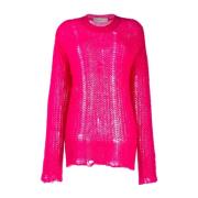 Gebreide kleding, Antonicca Mohair Sweater Golden Goose , Pink , Dames