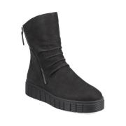 Zwarte Gesloten Booties Rieker , Black , Dames