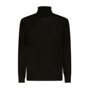 Jet Black T-Neck Coltrui Etro , Black , Heren