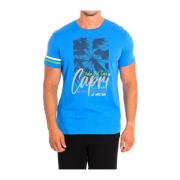 Wit T-shirt met korte mouwen La Martina , Blue , Heren