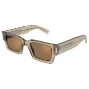 Geel/Bruine zonnebril SL 572 Saint Laurent , Brown , Unisex