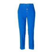 Dames Nima Fluwelen Broek Dondup , Blue , Dames