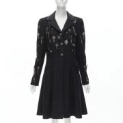 Pre-owned Wool outerwear Chanel Vintage , Black , Unisex