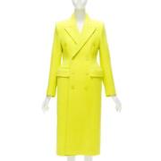 Pre-owned Wool outerwear Balenciaga Vintage , Yellow , Dames