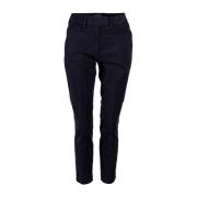 Slim-fit Broek, Stijlvol en Comfortabel Dondup , Black , Dames