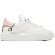 Witte Leren Lage Sneakers D.a.t.e. , White , Dames