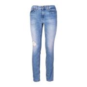 Skinny Fit Denim Monroe Jeans Dondup , Blue , Dames