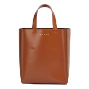 Kleurgeblokkeerde Noord/Zuid Tote Tas Marni , Brown , Dames