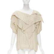 Pre-owned Fabric tops Issey Miyake Pre-owned , Beige , Dames