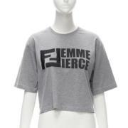 Pre-owned Cotton tops Fendi Vintage , Gray , Dames