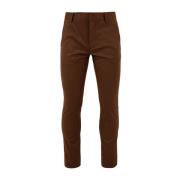 Bruine Slim Broek Daniele Alessandrini , Brown , Heren