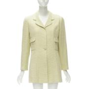 Pre-owned Cotton outerwear Chanel Vintage , Yellow , Dames