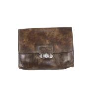 Pre-owned Leather clutches Chloé Pre-owned , Brown , Dames