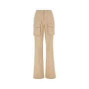 Wide Trousers Ermanno Scervino , Brown , Dames