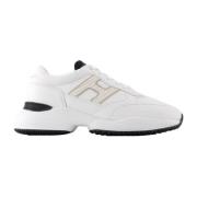 Witte Canvas Laser Sneakers Hogan , White , Heren