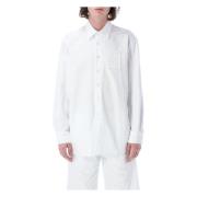 Witte Denim Overhemd Straight Fit Raf Simons , White , Heren