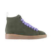 Militair Groene Enkellaars met Microvezel Voering Panchic , Green , Da...