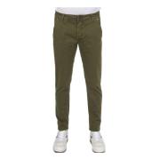 Slim-fit Trousers Hand Picked , Green , Heren