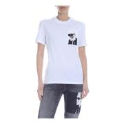 Legend Pocket T-Shirt in Wit Karl Lagerfeld , White , Dames