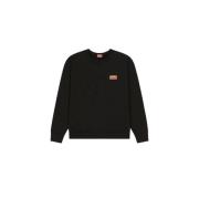 Zwart Streetwear Sweatshirt met Vintage Touch Kenzo , Black , Heren