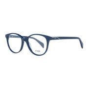 Blauwe Plastic Ronde Optische Brillen voor Vrouwen Maje , Blue , Dames