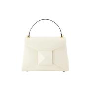 Leather handbags Valentino , White , Unisex