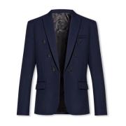 Wollen blazer Balmain , Blue , Heren