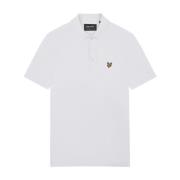 Effen Polo Shirts Lyle & Scott , White , Heren