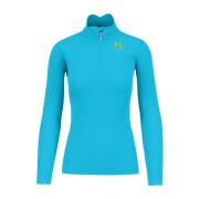 Blauwe Atoll Kant Sweatshirt Karpos , Blue , Dames