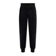 Sweatpants met logo Dolce & Gabbana , Black , Heren