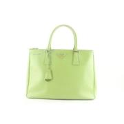 Pre-owned Leather prada-bags Prada Vintage , Green , Dames