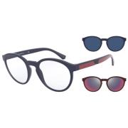 Pantos Vorm Magnetische Bril Emporio Armani , Blue , Dames