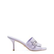 Metalen Gesp Hak Muiltje Sandaal Stuart Weitzman , Purple , Dames