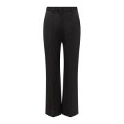 Cropped Flared Broek Lanvin , Black , Dames