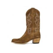 Geborduurde Suède Cowboy Laarzen Sendra , Brown , Dames