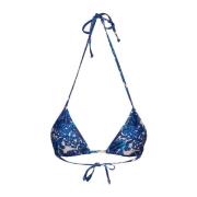 Klassieke Triangel Bikini Top La DoubleJ , Blue , Dames